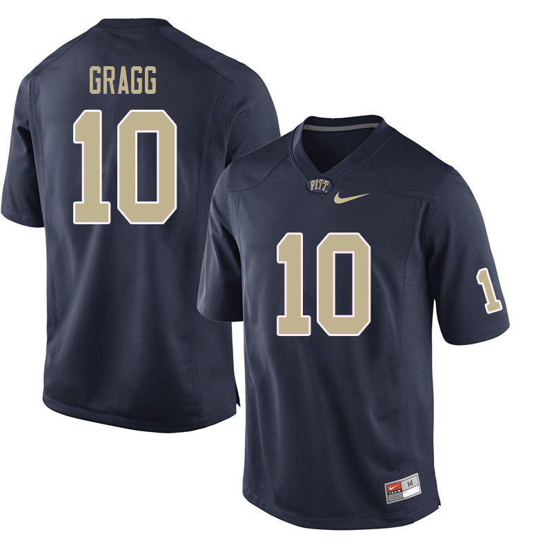 Men #10 Will Gragg Pittsburgh Panthers College Football Jerseys Sale-Navy